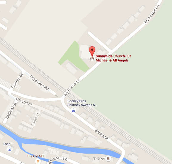 Location of Sunnyside Church, St Michael and All Angels, on Google maps
